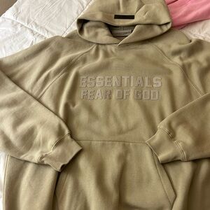 Fear of God Essentials Hoodie in Sand